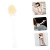 MUSISALY Long Handle Bath Brush Double-Headed Soft Bristle Back Scrubber Exfoliating Body Massage Brush for Shower and Bath, Apricot Color, Suitable for Daily Bathing Care view 4
