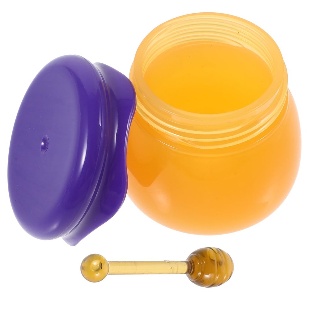 PRETYZOOM Small Lip Balm Jar Refillable Cosmetic Sample Container 6G Blue Mushroom Head Cream Pot with Spoon for Travel and Personal Care