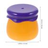 PRETYZOOM Small Lip Balm Jar Refillable Cosmetic Sample Container 6G Blue Mushroom Head Cream Pot with Spoon for Travel and Personal Care view 2