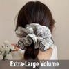 Gsohyim Soft Large Scrunchies for Women: Oversized Gingham & Lace Hair Ties - Extra Big Hair Scrunchies for Thick Curly Long Hair - Lace Elastic Ponytail Holders 2Packs view 3