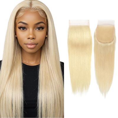 Human Hair Straight 5x5 Closure, 613, 18inch