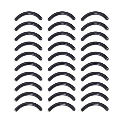VICASKY Eyelash Curler Silicone Pads Refills 180Pcs Black Curling Clip Cushion Makeup Tool Replacement Strips for Lash Curler Accessories and Eye Beauty Care