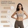 40PCS Castor Oil Patches for Belly Button, Hypoallergenic Skin-Friendly Castor Oil Pack Wraps with Organic Cotton Pad, Mess-Free Self-Adhesive Stomach Patches, Disposable, Easy Removal & No Residue view 2