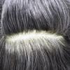 Right Hair Fine Mono Lace Mens Toupee Human Hair Poly Coat Natural Mens Hair Piece Lightweight Hair System for Men Monofilament Wig 7"x10" #1B50 Off Black+50% Grey view 4