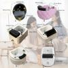 Portable Pedicure Spa Basin With Led Light, Pedicure Foot Bathtub, For Stress Relief, Bath Massager With Heat And Jets, For Home, Beauty Salons & Nail Salons H view 2