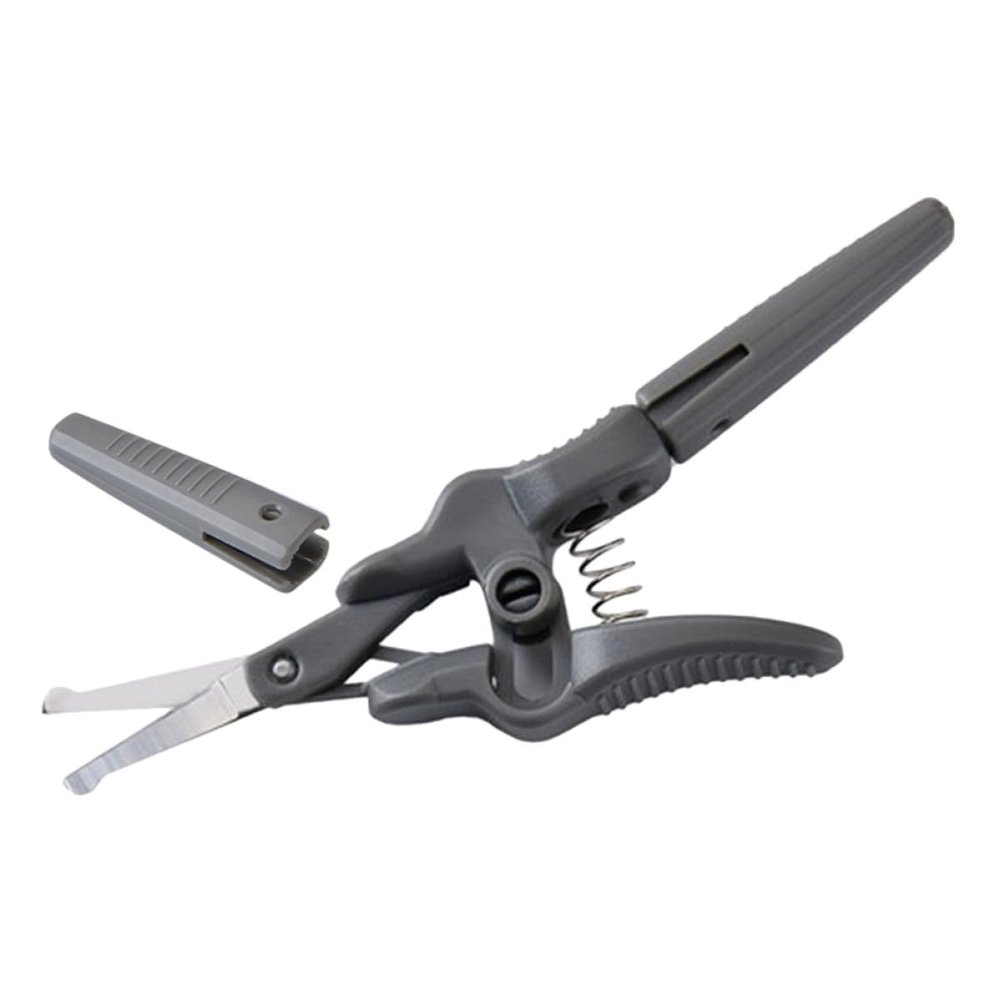 STOBAZA Stainless Steel Small Eyebrow Trimming Scissors Nose Hair Scissors Beard Grooming Tool for Men and Women Facial Hair Precision Trimmer