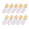 Cabilock 10pcs 3Ml Glass Perfume Bottles with Wood Grain Caps Refillable Essential Oil Roller Bottles with Steel Balls for Aromatherapy and Travel view 1