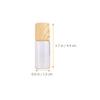 Cabilock 10pcs 3Ml Glass Perfume Bottles with Wood Grain Caps Refillable Essential Oil Roller Bottles with Steel Balls for Aromatherapy and Travel view 2