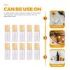 Cabilock 10pcs 3Ml Glass Perfume Bottles with Wood Grain Caps Refillable Essential Oil Roller Bottles with Steel Balls for Aromatherapy and Travel view 3