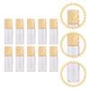Cabilock 10pcs 3Ml Glass Perfume Bottles with Wood Grain Caps Refillable Essential Oil Roller Bottles with Steel Balls for Aromatherapy and Travel view 4