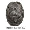 Right Hair Fine Mono Lace Mens Toupee Human Hair Poly Coat Natural Mens Hair Piece Lightweight Hair System for Men Monofilament Wig 7"x9" #1B60 Off Black+60% Grey view 2