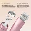 Dermave Shaver Bikini Shaver - Trimmer 2.0 for Women, 2 in 1 Electric Dual Head Razors, Ipx7 Waterproof, USB Charging, Painless Hair Removal for Private Area/Facial/Pubic/Hair Body (Pink+Blue) view 4