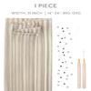 WENNALIFE Butterfly Weft Hair Extensions Real Human Hair Invisible Genius view 2