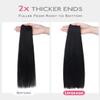 WENNALIFE Butterfly Weft Hair Extensions Real Human Hair Invisible Genius view 4
