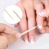 100 Pcs Wooden Sticks for Nails, 4.5 Inch Double Sided Wood Cuticle Pusher Tool Disposable Wood Nail Stick view 4