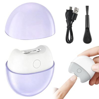 Electric Nail Clippers, 2026 New Automatic Fingernail Trimmer with Light, 2 Speeds, Magnetic Cover, Quiet Electric Toenail Clippers for Thick Nails, Easy Clip for Seniors, Adults and Men (Purple)