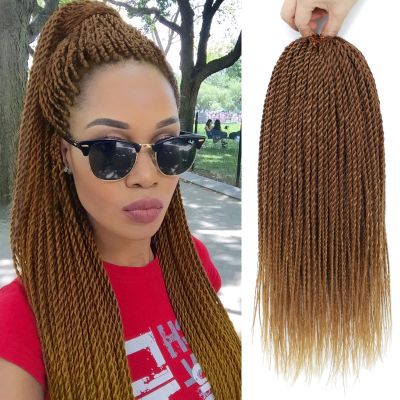 NAYOO Crochet Hair for Kids - 8 Packs 12 Inch Short Crochet Hair For Black Women, 30 Strands/Pack Small Crochet Twist Hair Hot Water Setting, Crochet Twist Braids Hair(12 Inch, 30/27)