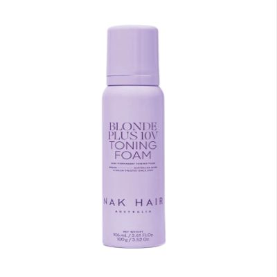 NAK Signature Blonde Plus 10V Purple Toning Foam, Adds Shine, 3.5 oz
