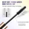 Ultra-Fine Lengthening Waterproof Quick-Dry Mascara, 2026 New Waterproof Quick Drying Curling Mascara, Iron Wand Tubing Mascara 3D Curling Eyelash Long Lasting Smudge Proof No Clumping (Black+Brown) view 2