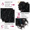 8 Packs Curly Crochet Hair GoGo Curl Crochet hair for Women MBlue 18inch view 4
