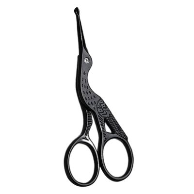 Stainless Steel Hair Scissor, Nose Hair Scissors Stainless Steel Curved Mustache Nose Ear Remover Trimmer Rounded Tip Shears