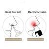 Stainless Steel Hair Scissor, Nose Hair Scissors Stainless Steel Curved Mustache Nose Ear Remover Trimmer Rounded Tip Shears view 3