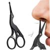 Stainless Steel Hair Scissor, Nose Hair Scissors Stainless Steel Curved Mustache Nose Ear Remover Trimmer Rounded Tip Shears view 4