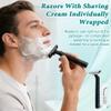 Lomgwumy Disposable Razors Bulk, With Shaving Cream, Black (60-PACK) view 2