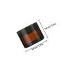 VILLCASE 6pcs 20g Amber Glass Cream Bottles with Black Lids and Pull Tabs Refillable Face Cream Containers Travel Cosmetic Jars for Ointments view 2