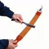 GBSCLOVER Leather Strap for Knife Sharpening, 19.8x2.0in Razors Strop, Double Sided Leather Manual Strop Straight, Folding Razors Sharpening Belt with Lobster Clasp for Chisels view 1
