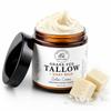 Grass Fed Beef Tallow Moisturizer with Goat Milk Goat Milk Face Cream for Dry Skin Unscented Face & Body Moisturizer with Shea, Mango, Kokum & Cocoa Butter 4 oz Satin Crme view 1