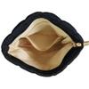 CECKQUE Black Puffer Quilted Makeup Bag for Women with Wrist Straps - 10" Roomy Puffy Cosmetic Pouch, Travel Toiletry Organizer Bag (BK-Le-M1) view 3