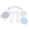 Multifunctional Shower Brush Set, Bath Brush with Long Handle, 3 in 1 Body Scrubber for Exfoliation and Massage, Includes Sponge Loofah and Applicator Brush Heads for Back Cleaning view 1