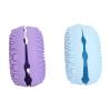 2pcs Makeup Brushes Cleansing Bowl, Silicone Makeup Brush Cleaner, Cute Shaped Soft Silicone Cosmetic Brushes Washing Tool with Raised Design and Card Slot, Foldable Makeup Brush C view 2