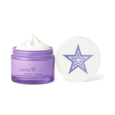 Sainte Labs Sculpt + Define Advanced Neck & Decolletage Tightening Cream Firming Neck Cream for Wrinkles & Crepey Skin Anti-Aging Moisturizer Hydrating Lifting Cream for Neck, Chest & Decollete (1 OZ)