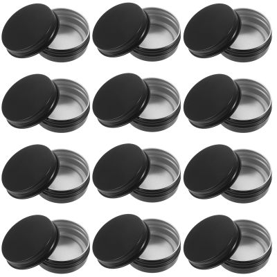OSALADI 20pcs 30ml Aluminum Cream Boxes Screw-thread Mini Cosmetic Jars Refillable Travel Containers for Beauty Products and Skincare Storage