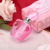 COHEALI Heart-shaped Glass Perfume Bottle Refillable Mini Travel Container Pink Crystal Decorative Box for Wedding Party Favors and Event Prizes view 2