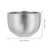 Healvian Stainless Steel Shaving Bowl 200ml Double-layer 304 Mens Shave Soap Mug Convenient Household Shaving Accessory and Beard Care view 2