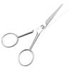 PRETYZOOM Stainless Steel Mustache Scissors with Teeth Non-slip Beard Trimming Scissors for Men Small Grooming Tool for Facial Hair Precision Cutting view 1