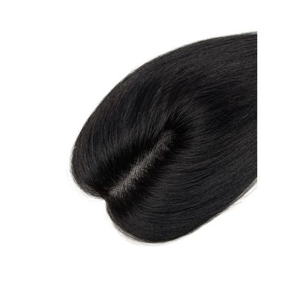 yinxx240708 10inch Swiss Lace Base Hair Toppers for Women 8x11cm Human Hair Natural Black Straight Hair Piece for Women with Thinning Hair