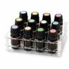 BOXIN 2-Pack Acrylic 2-in-1 Storage Rack, 12 Slots Each, Holds 10ml/15ml/20ml Essential Oils & Slim Lipsticks, Clear Desktop Vanity Organizer view 1