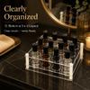 BOXIN 2-Pack Acrylic 2-in-1 Storage Rack, 12 Slots Each, Holds 10ml/15ml/20ml Essential Oils & Slim Lipsticks, Clear Desktop Vanity Organizer view 4