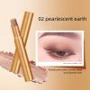 MylingKorm Tri-Color Gradient Waterproof Eyeshadow Stick for Women - Long-Lasting Cream-to-Powder, Shimmer Blendable Crease-Proof All-Day Wear (02#) view 2