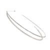 Cabilock Pearl Rhinestone Double Layer Headband Wedding Hair Band for Women Bridal Hair Accessories view 1