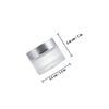GANAZONO Refillable Frosted Glass Face Cream Bottles 6pcs Set (5-100g) Travel Cosmetic Jars Leakproof Storage Containers for Skincare and Makeup Samples view 2