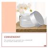GANAZONO Refillable Frosted Glass Face Cream Bottles 6pcs Set (5-100g) Travel Cosmetic Jars Leakproof Storage Containers for Skincare and Makeup Samples view 3