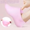 PENIKOKO Silicone Moisturizing Gel Socks 4 Pairs for Women Soft Spa Foot Care Hydrating Silicone Feet Socks for Dry Cracked Heels and Pedicure Use view 4