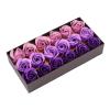 ANKROYU Luxury Rose Soap Handmade Romantic Purple Gradient Rose Shaped Bath Soap Gift Set for Valentine Day Mother Day Christmas Wedding Anniversary Home Decoration 18 Roses in Ele view 3