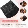 18 Inch Clip in Hair Extensions Real Human Hair For Women 100g/36oz 8Pcs Natural Black 100% Brazilian Remy Human Hair Extensions clip ins 20 Clips view 3
