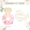 Bridesmaid Proposal Gifts 24Pcs Hair Scrunchies & Pearl Hair Clips view 3
